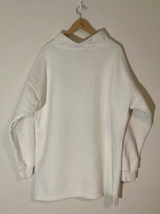 Sloppy Joe UK 100% Organic Cotton High Neck Sweatshirt, Sz 3 L/XL Oversized Boxy - Picture 5 of 16
